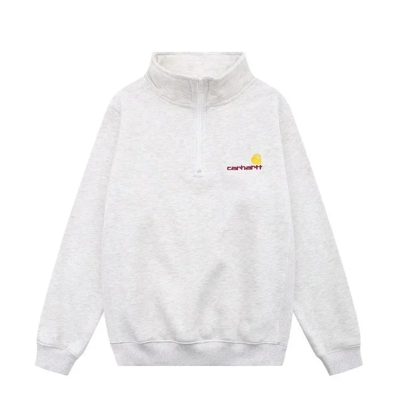 Carhartt Light Grey Half-Zip Sweatshirt