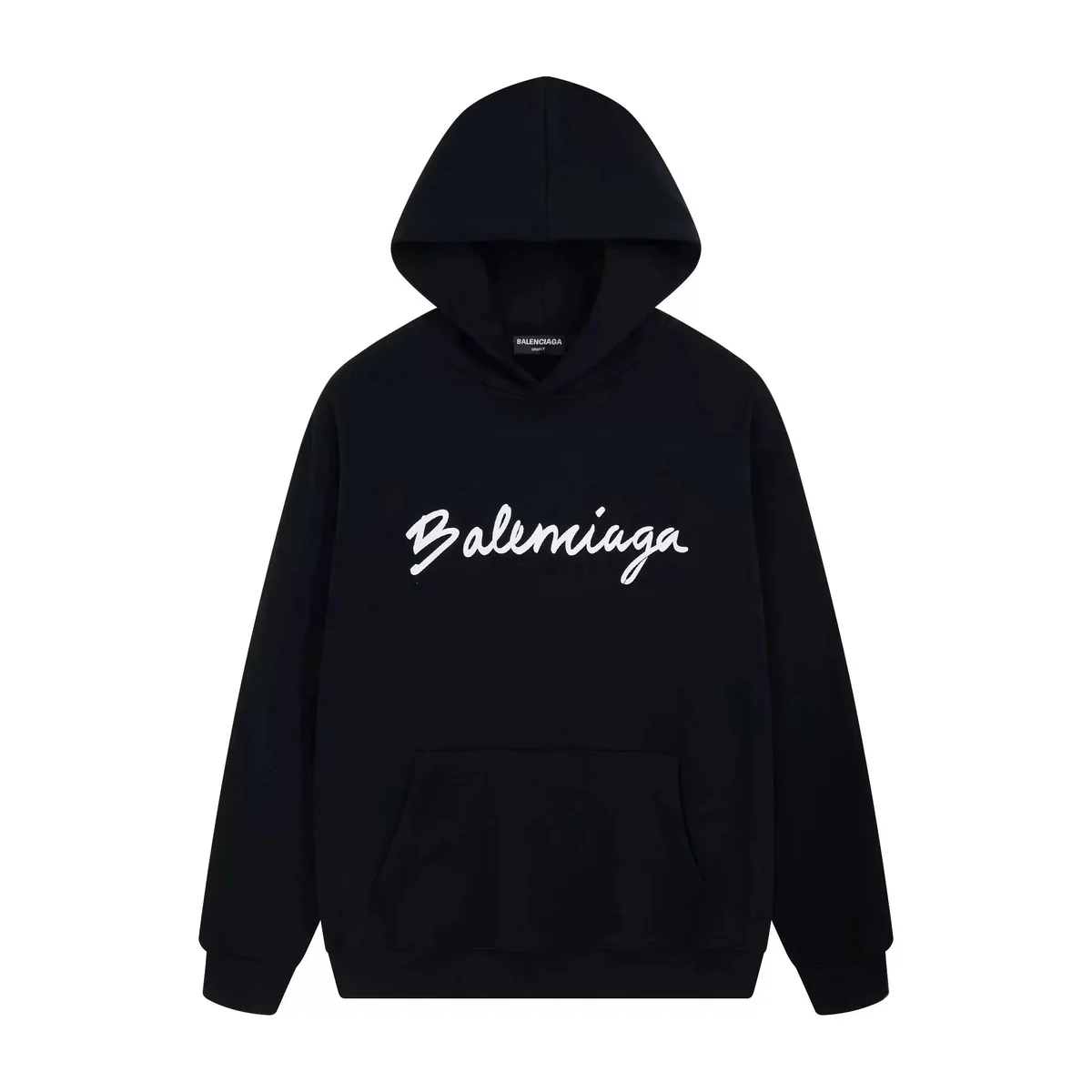 Balenciaga Black Script Logo Hoodie