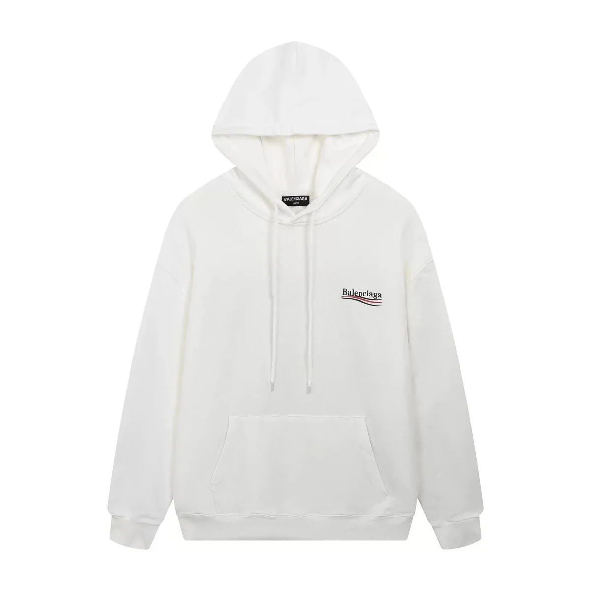 Balenciaga White Logo Hoodie Sweatshirt