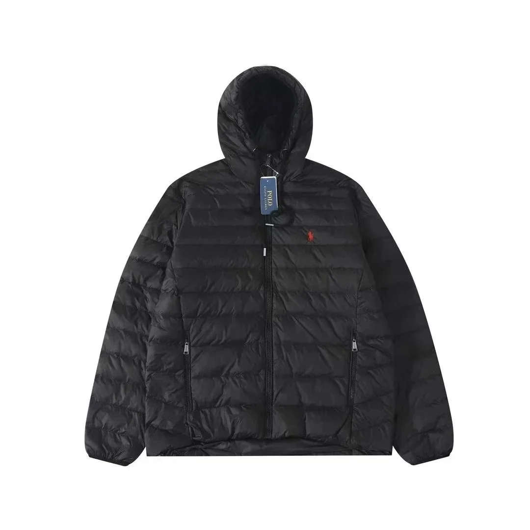 Polo Ralph Lauren Black Hooded Puffer Jacket