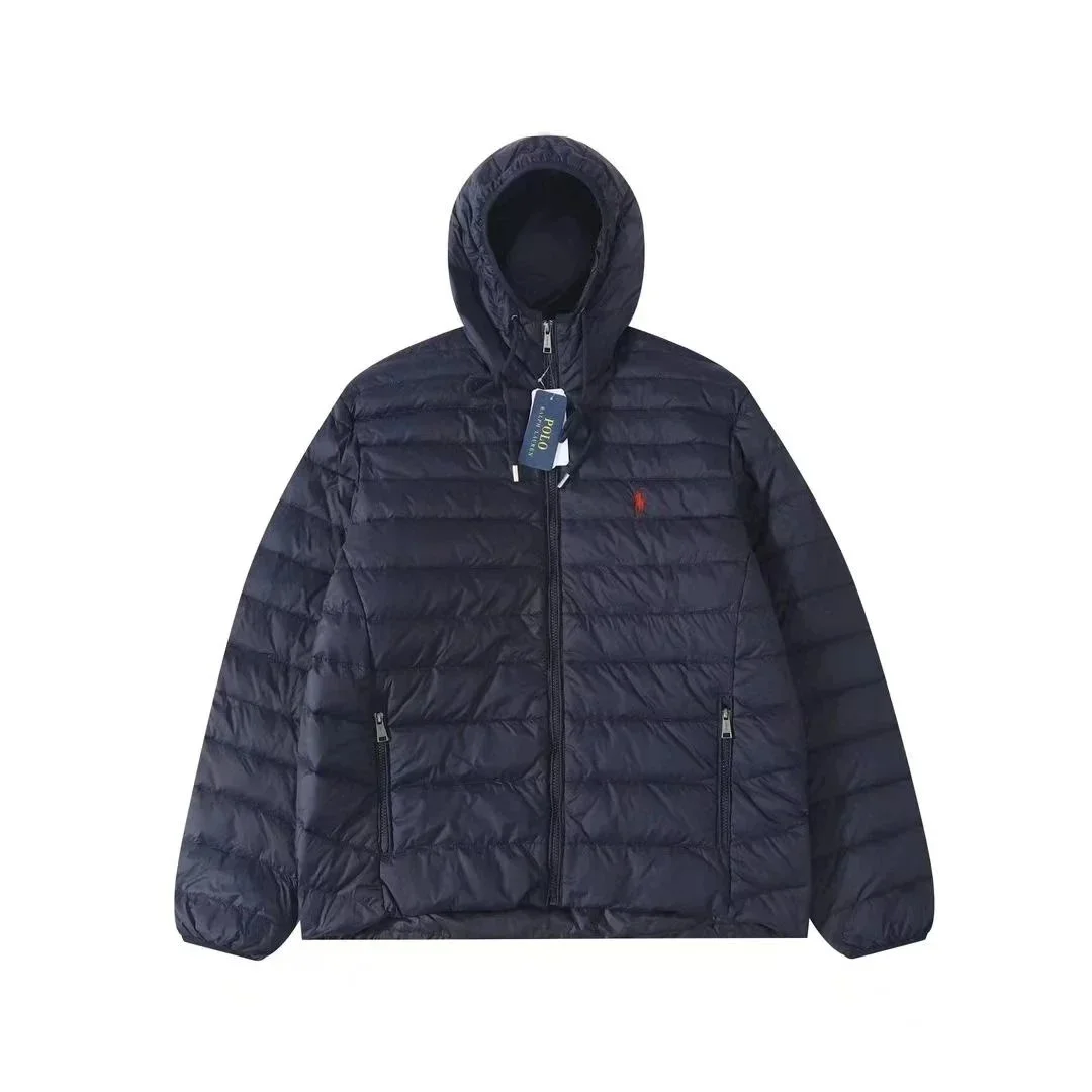 Polo Ralph Lauren Navy Hooded Puffer Coat