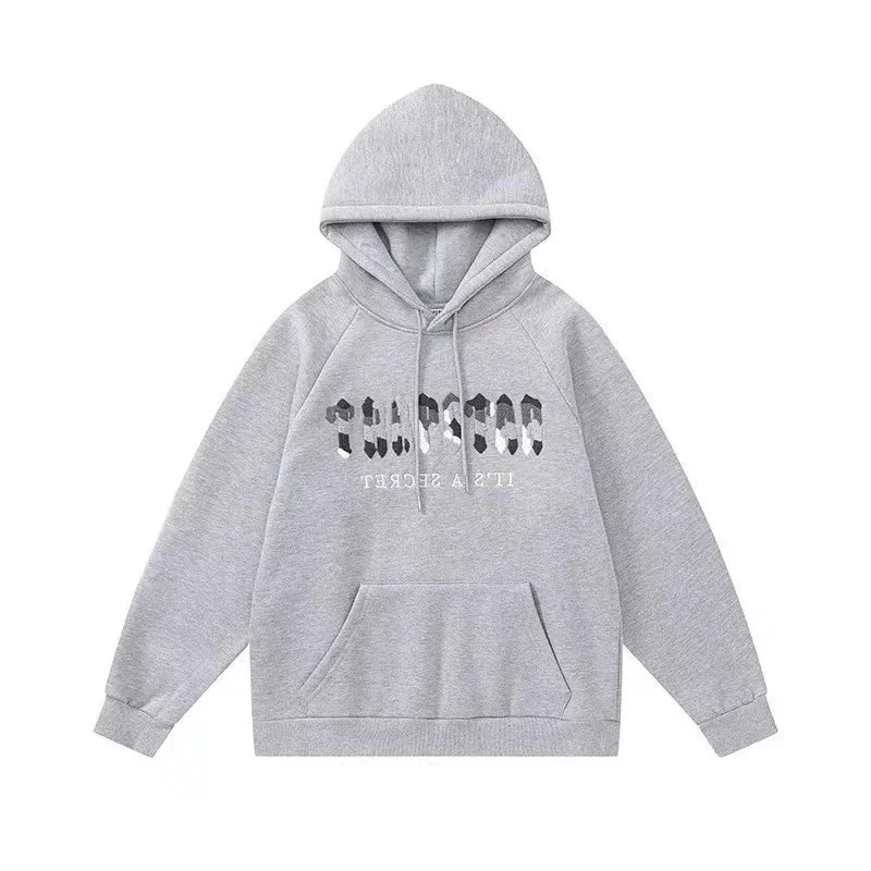 Unisex Grey 'THAPCOO' Hoodie Sweatshirt