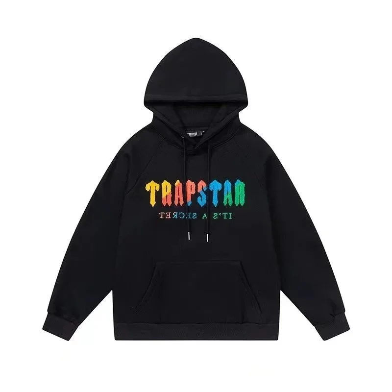 Trapstar Black Rainbow 'It's a Secret' Hoodie