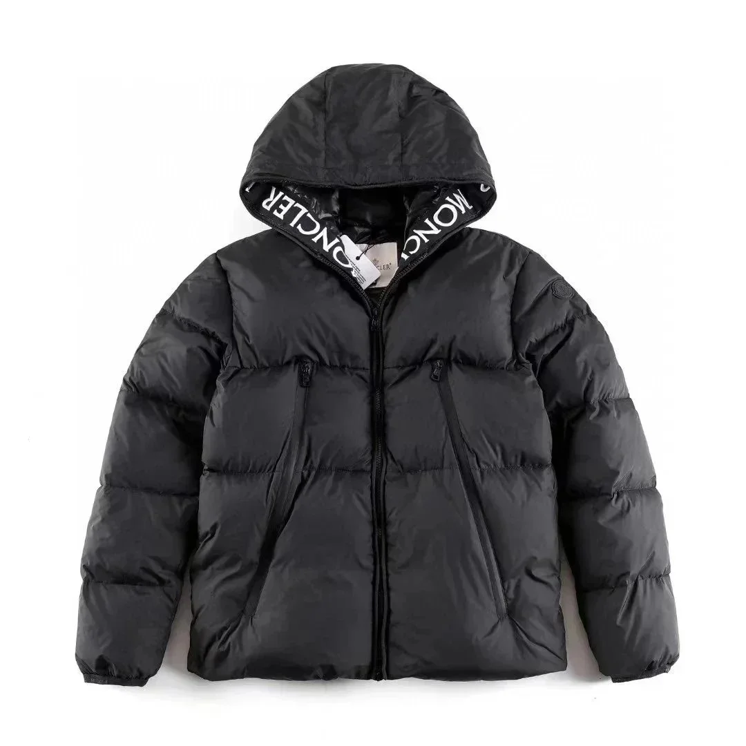 Moncler Black Logo Hooded Parka