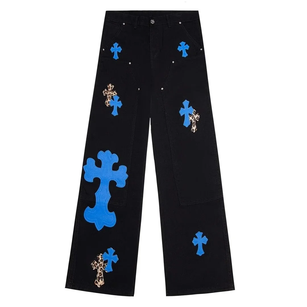 Chrome Hearts CH Cross Black Denim Jeans