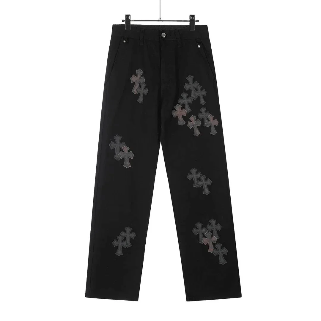 Chrome Hearts CH Cross Black Trousers