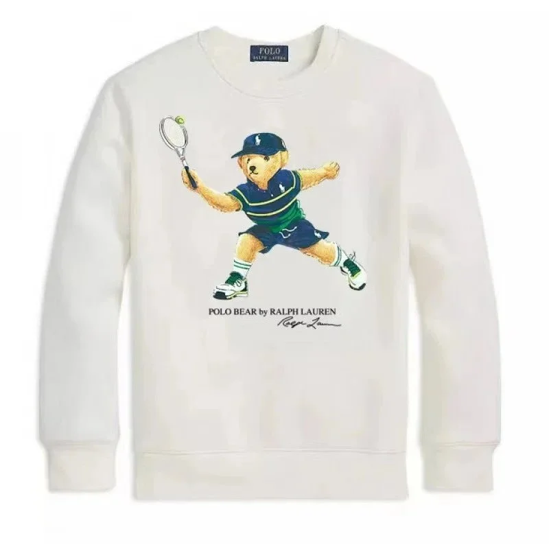 Polo Ralph Lauren Polo Bear Tennis White Sweatshirt