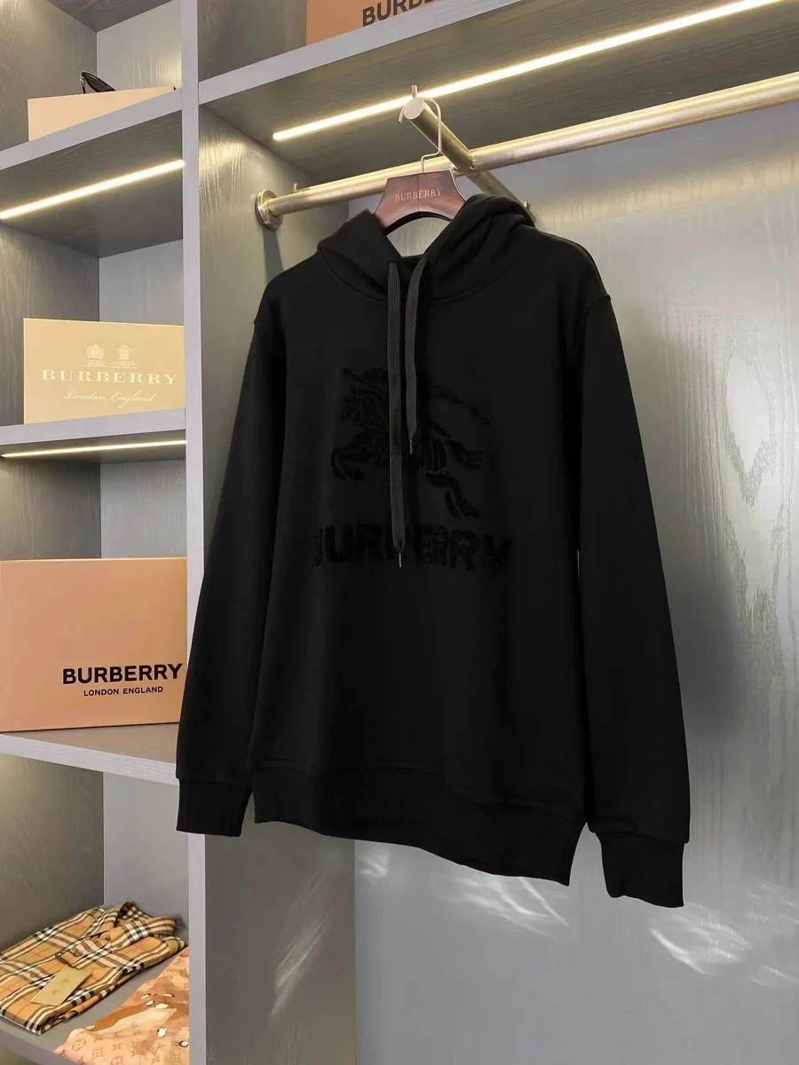 Burberry Black Horse & Plaid Hoodie