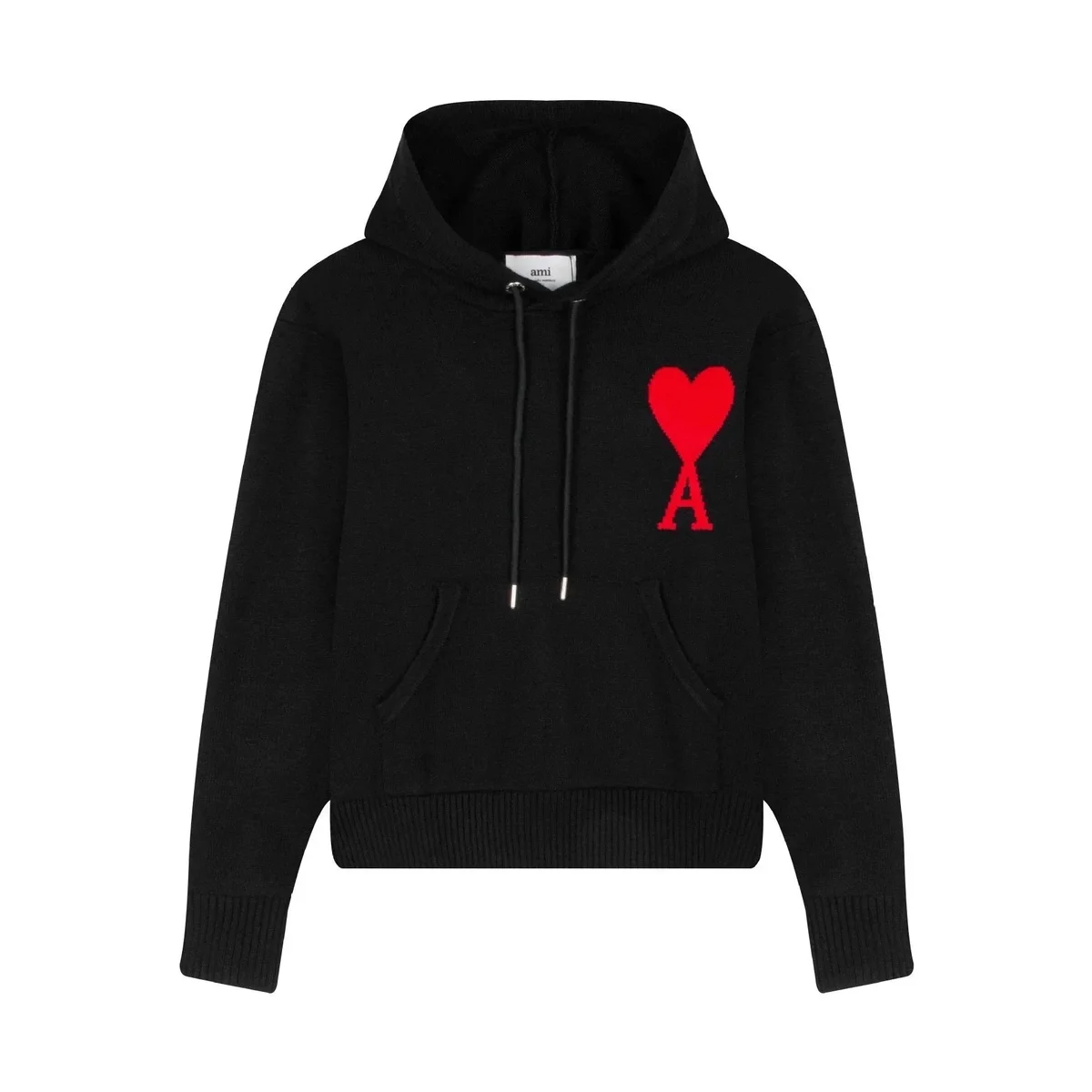 Ami A46大爱心连帽黑色 Hoodie