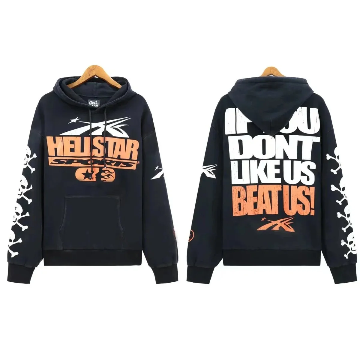 Hellstar If You Don't Like Us Beat Us Hoodie Black