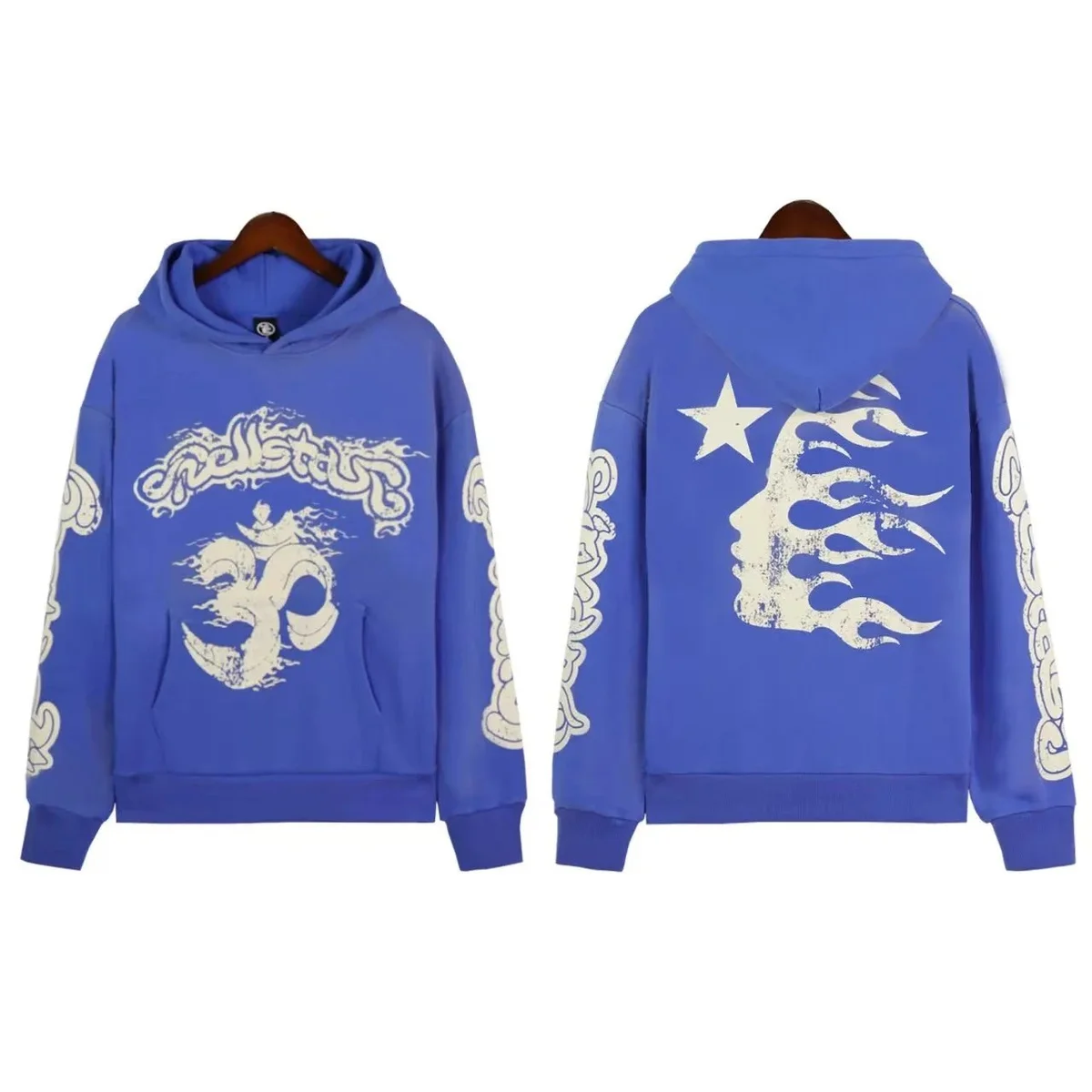Hellstar Studios Blue Flame Hoodie