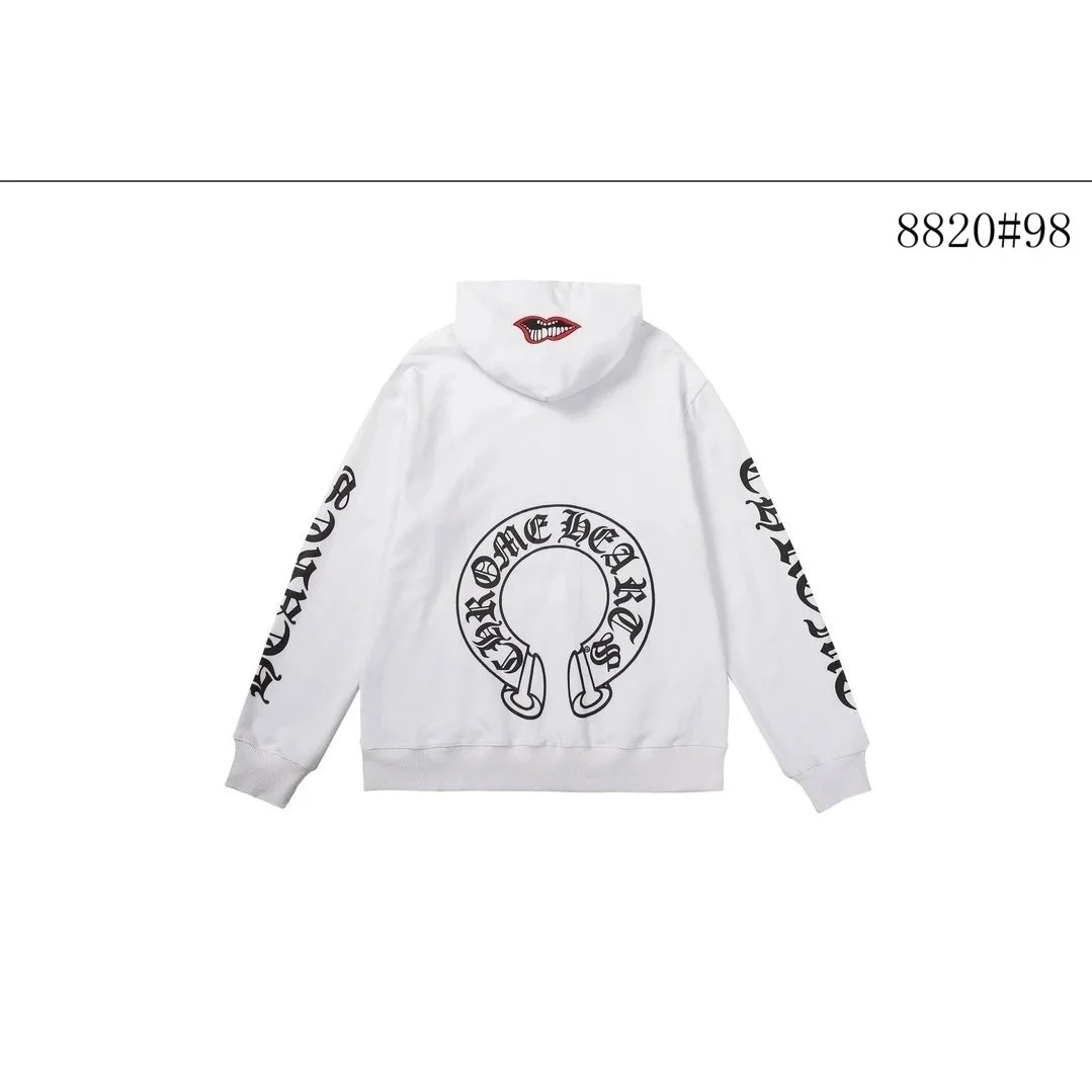 Chrome Hearts White CH Cross Hoodie