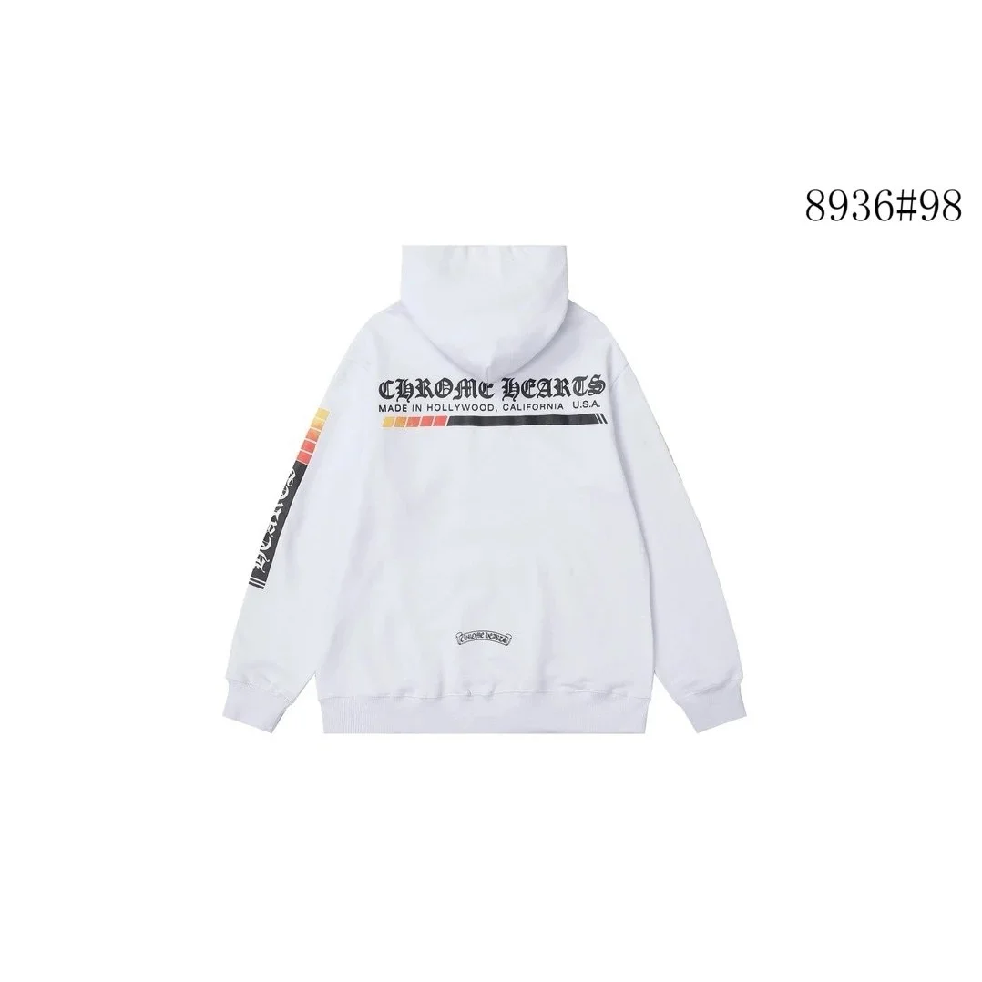 Chrome Hearts White CH Cross Hoodie