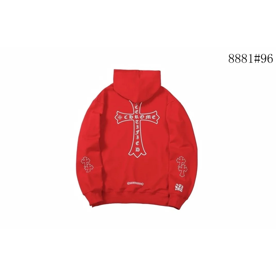 Chrome Hearts Red Cross Hoodie