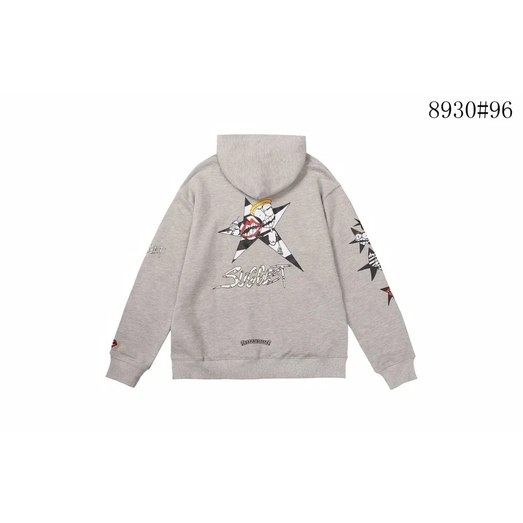 Chrome Hearts SUGGEST Graphic Hoodie Grey