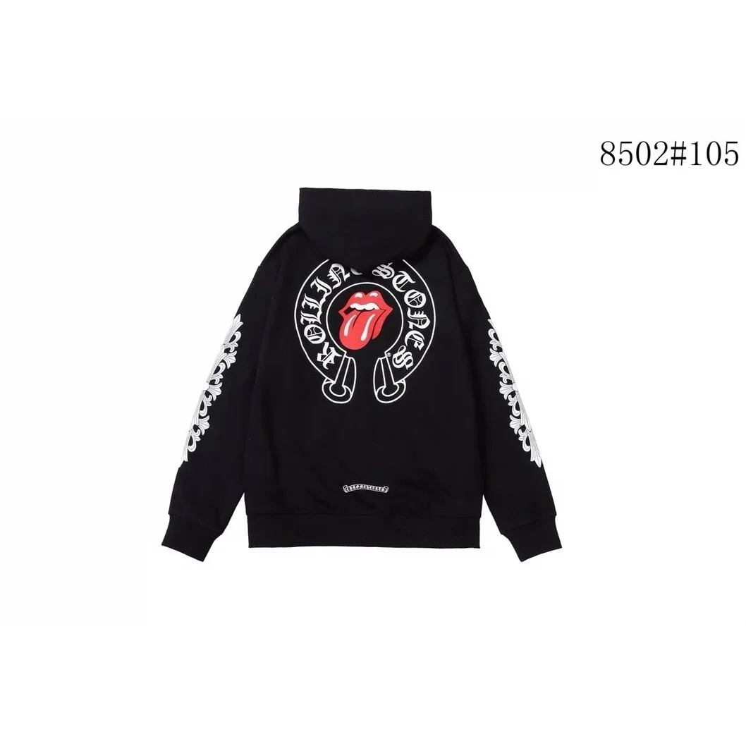 Chrome Hearts Rolling Stones Tongue Hoodie Black