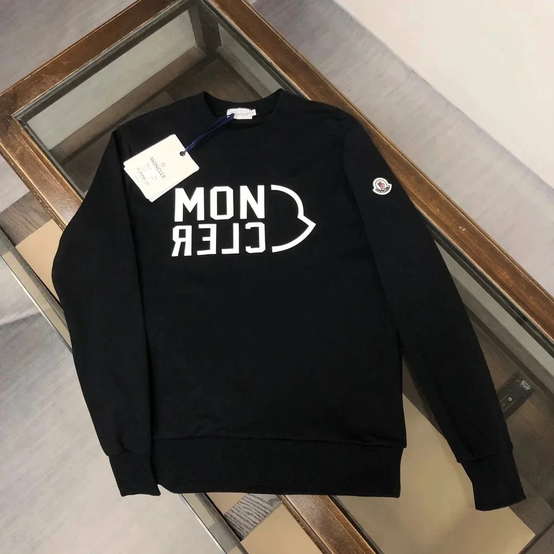 Moncler Black Logo Crewneck Sweatshirt