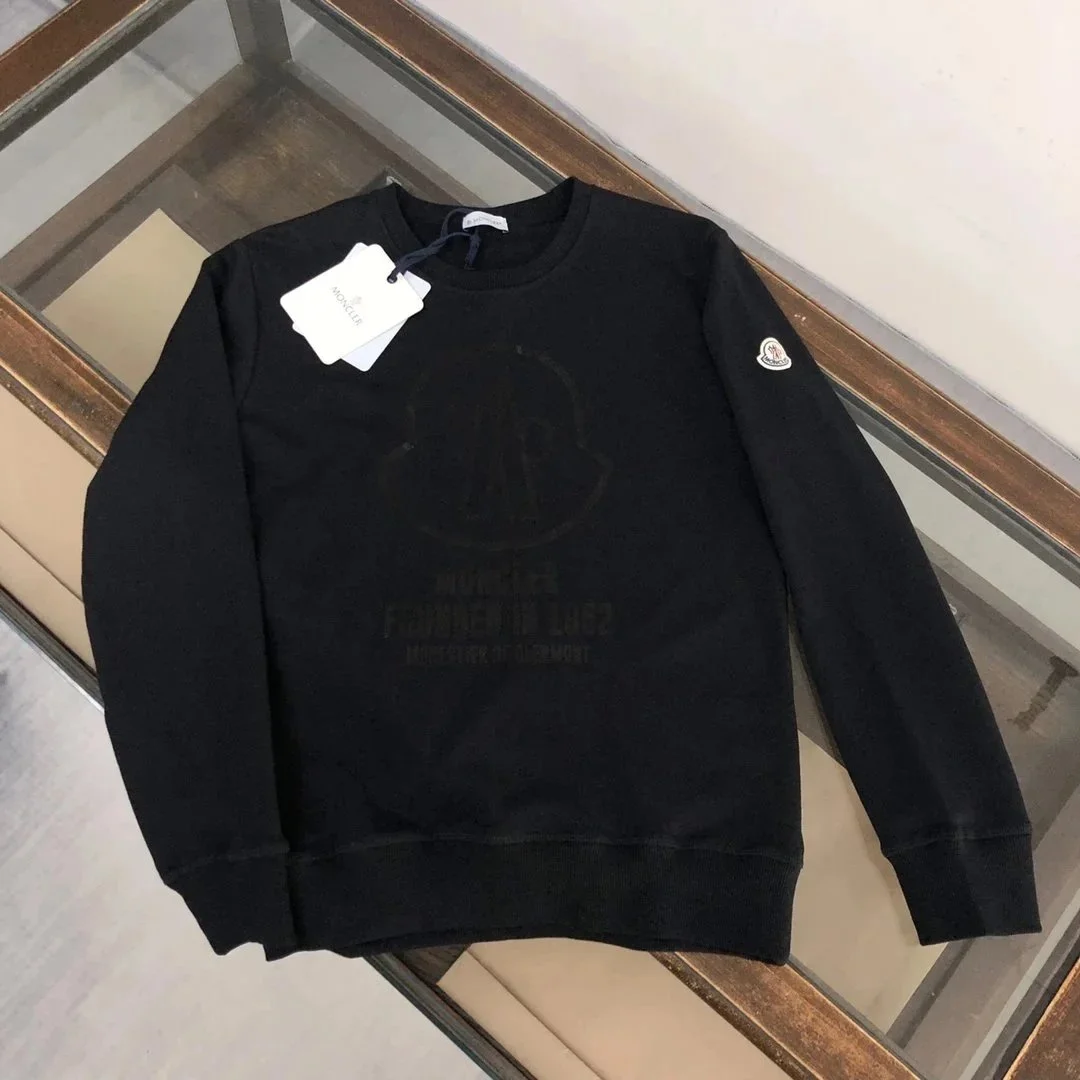 Moncler Black Logo Crewneck Sweatshirt