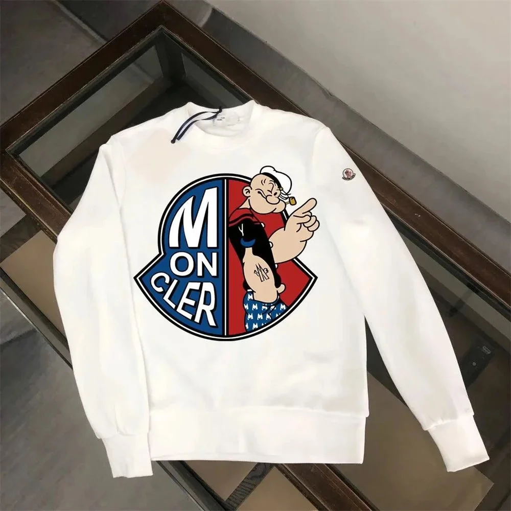 Moncler Popeye Graphic Sweatshirt White Casual