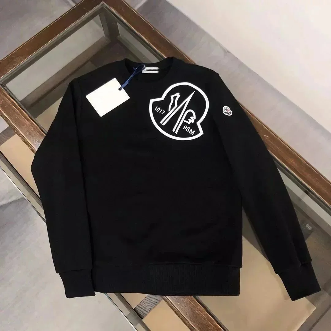 Moncler Black Logo Crewneck Sweatshirt