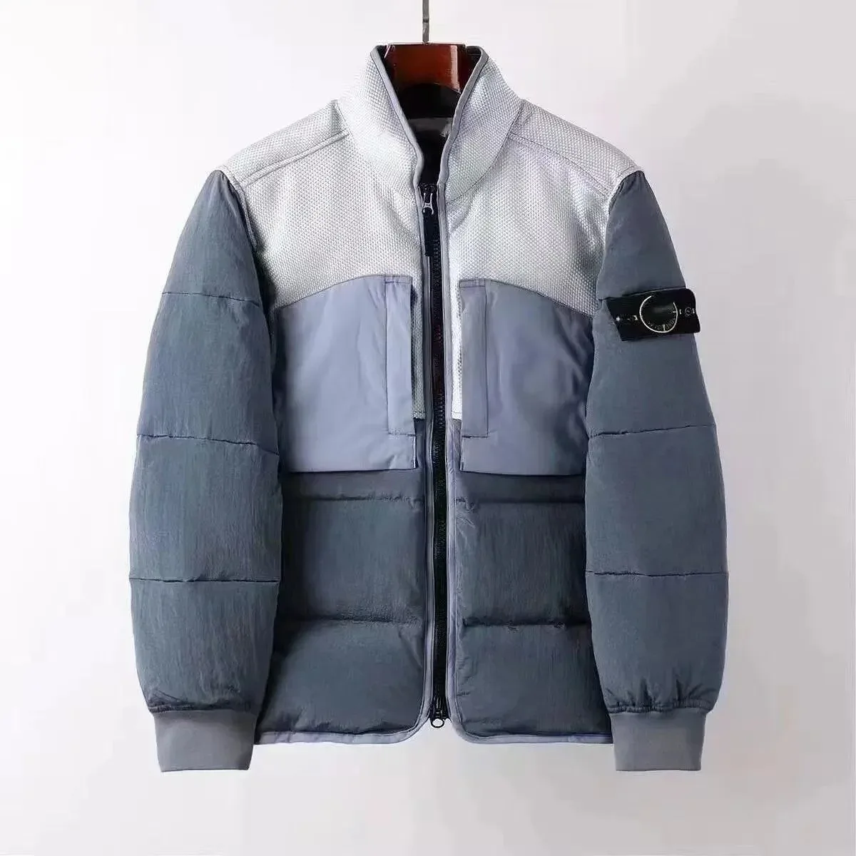 Stone Island 68-15 Shadow Project Grey Down Jacket