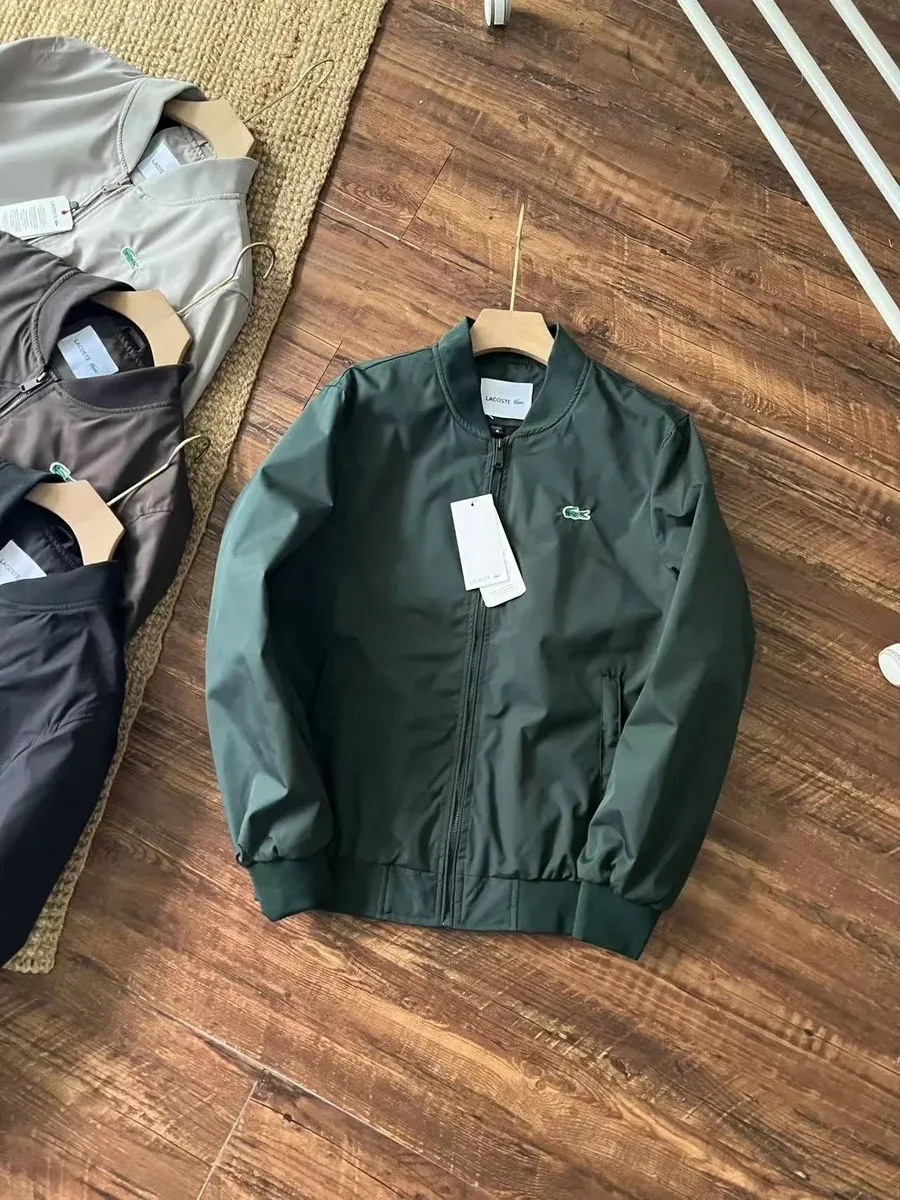 Lacoste Green Crocodile Bomber Jacket