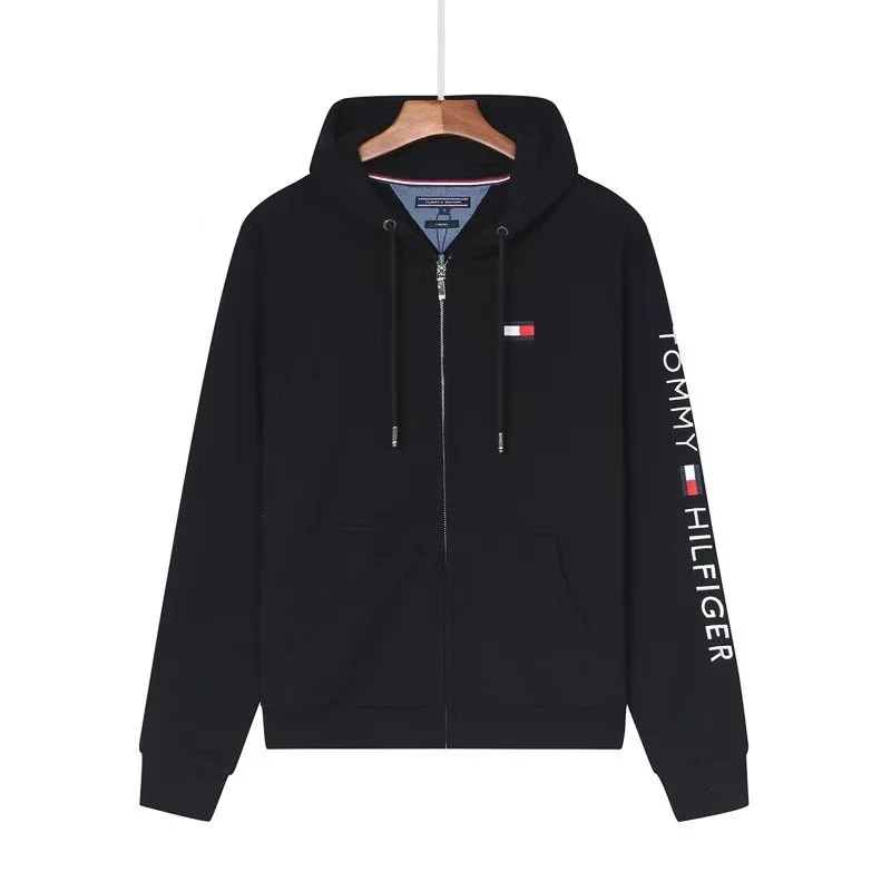 Tommy Hilfiger BB-006 Black Zip-Up Hoodie