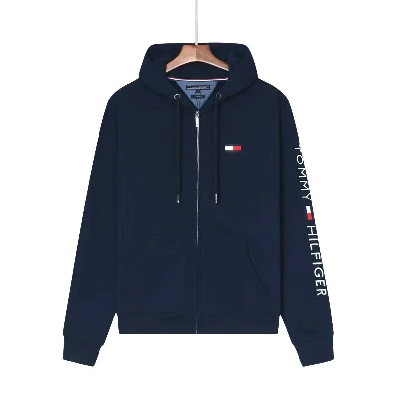 Tommy Hilfiger Navy Zip-Up Hoodie