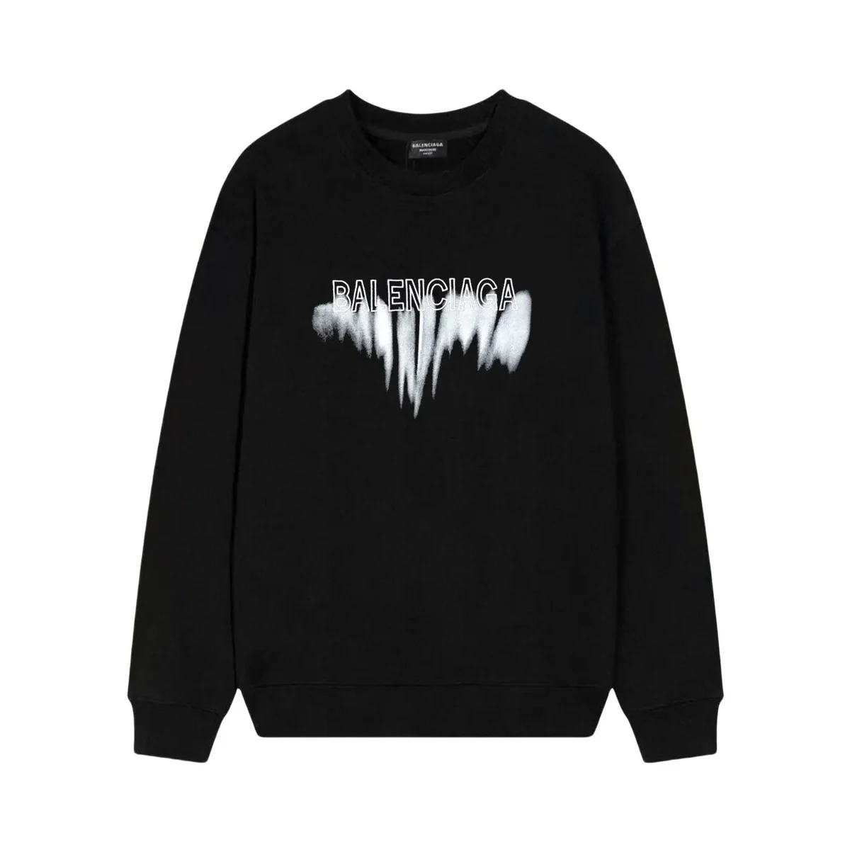Balenciaga Black Logo Print Sweatshirt