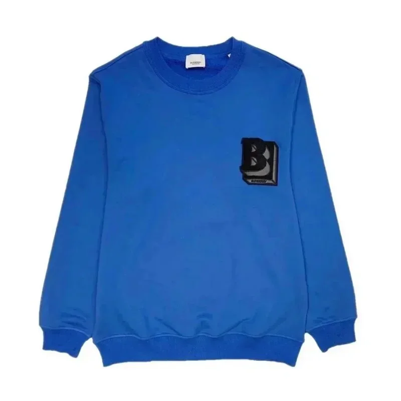 Burberry Blue B Logo Crewneck Sweatshirt
