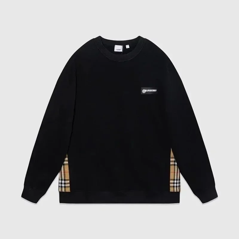 Burberry Black & Check Sweatshirt