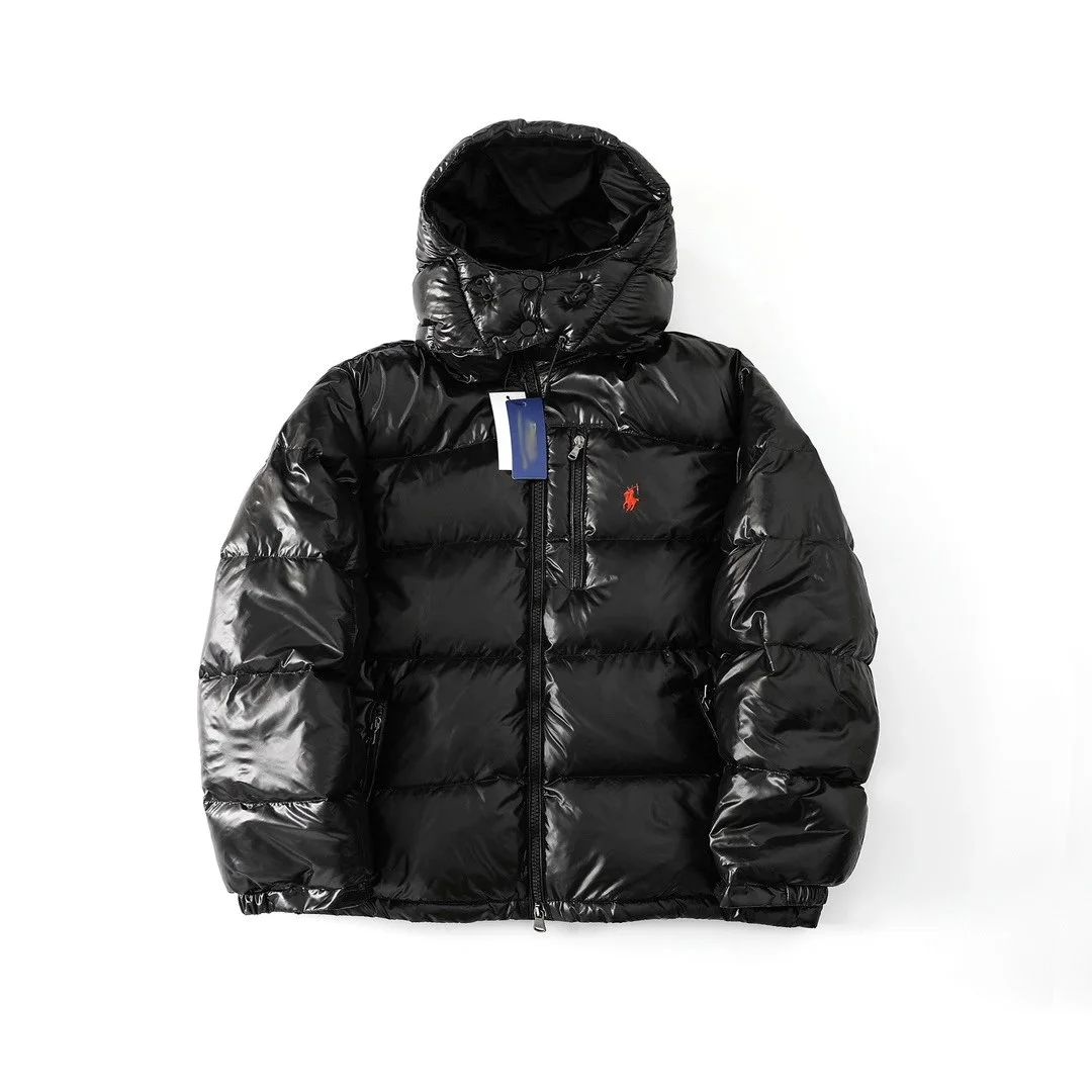 Polo Ralph Lauren Black Glossy Parka
