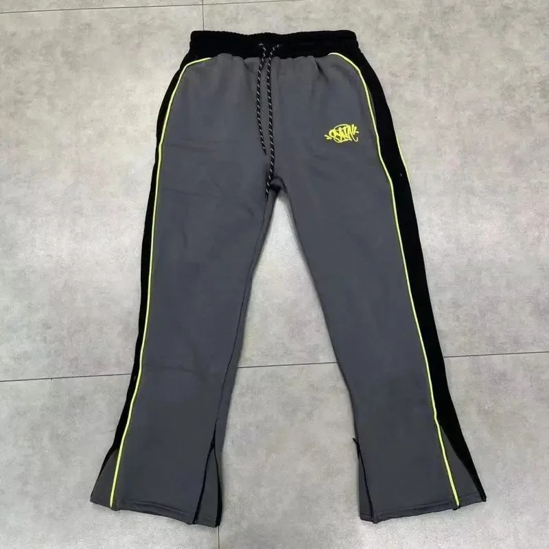 Unisex Grey & Yellow Track Pants '36Advance payment'