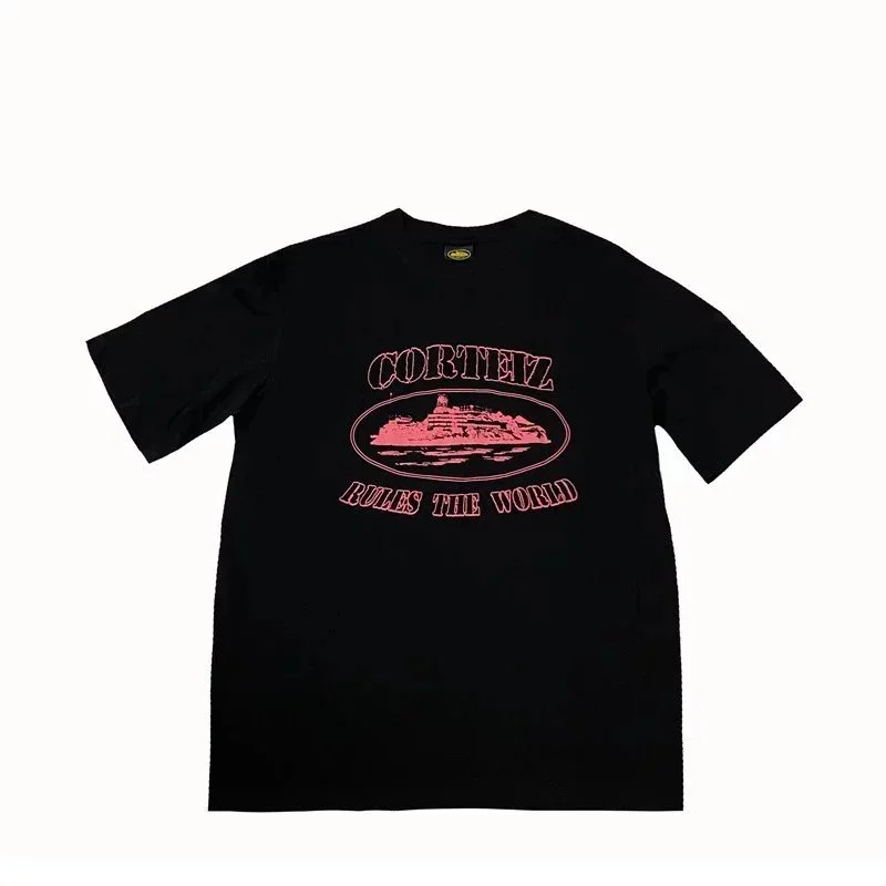 Corteiz Rules the World Black T-Shirt