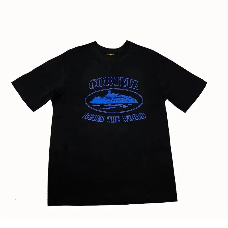 Corteiz Rules the World Black T-Shirt