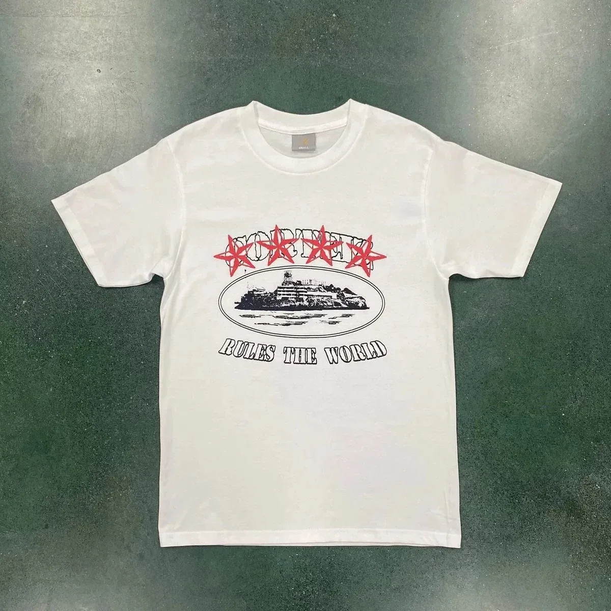 White 'Born Rules the World' T-Shirt
