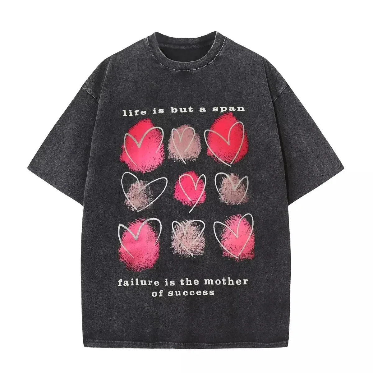 Unisex Life is but a Span Heart Print T-Shirt