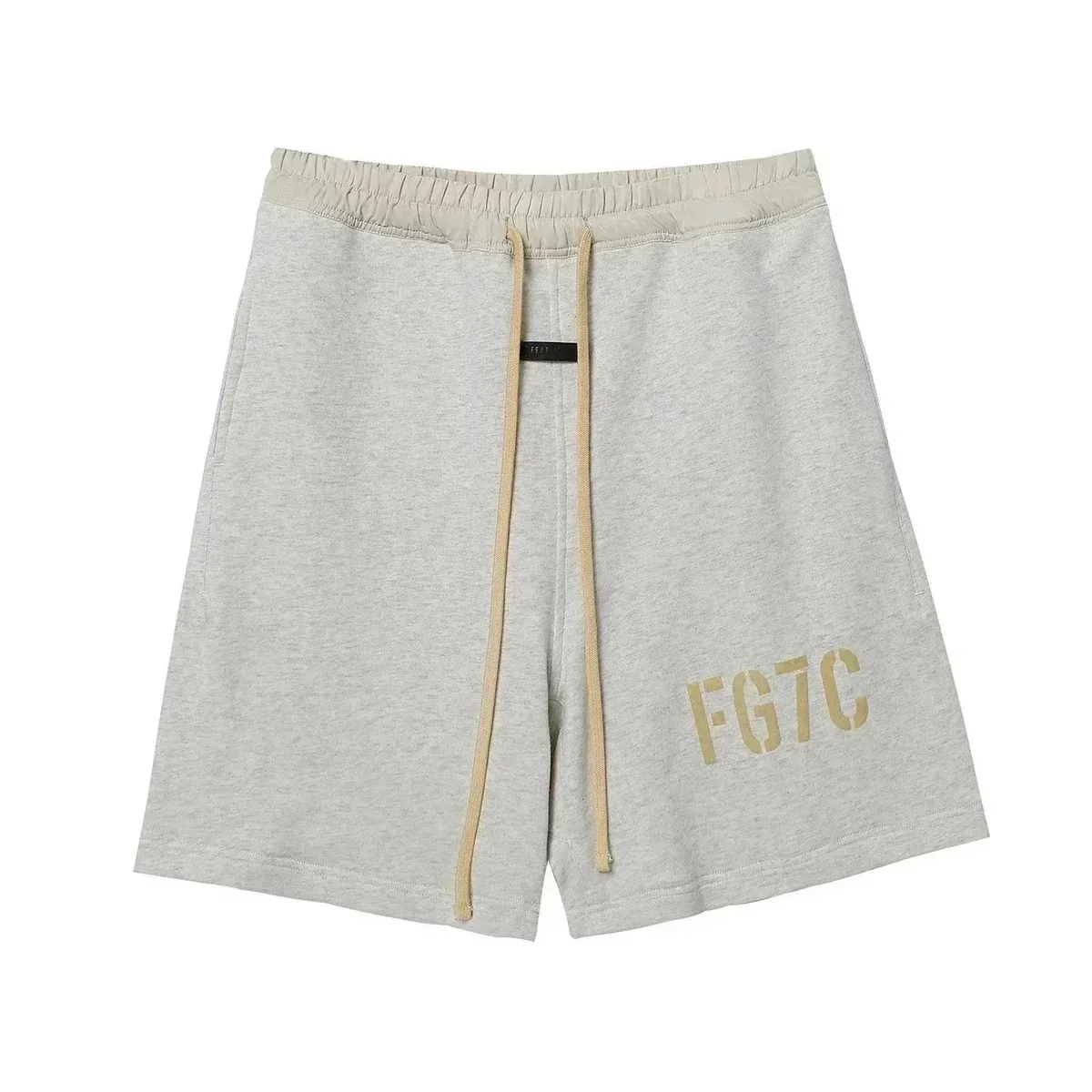 FG7C Grey Solid Shorts
