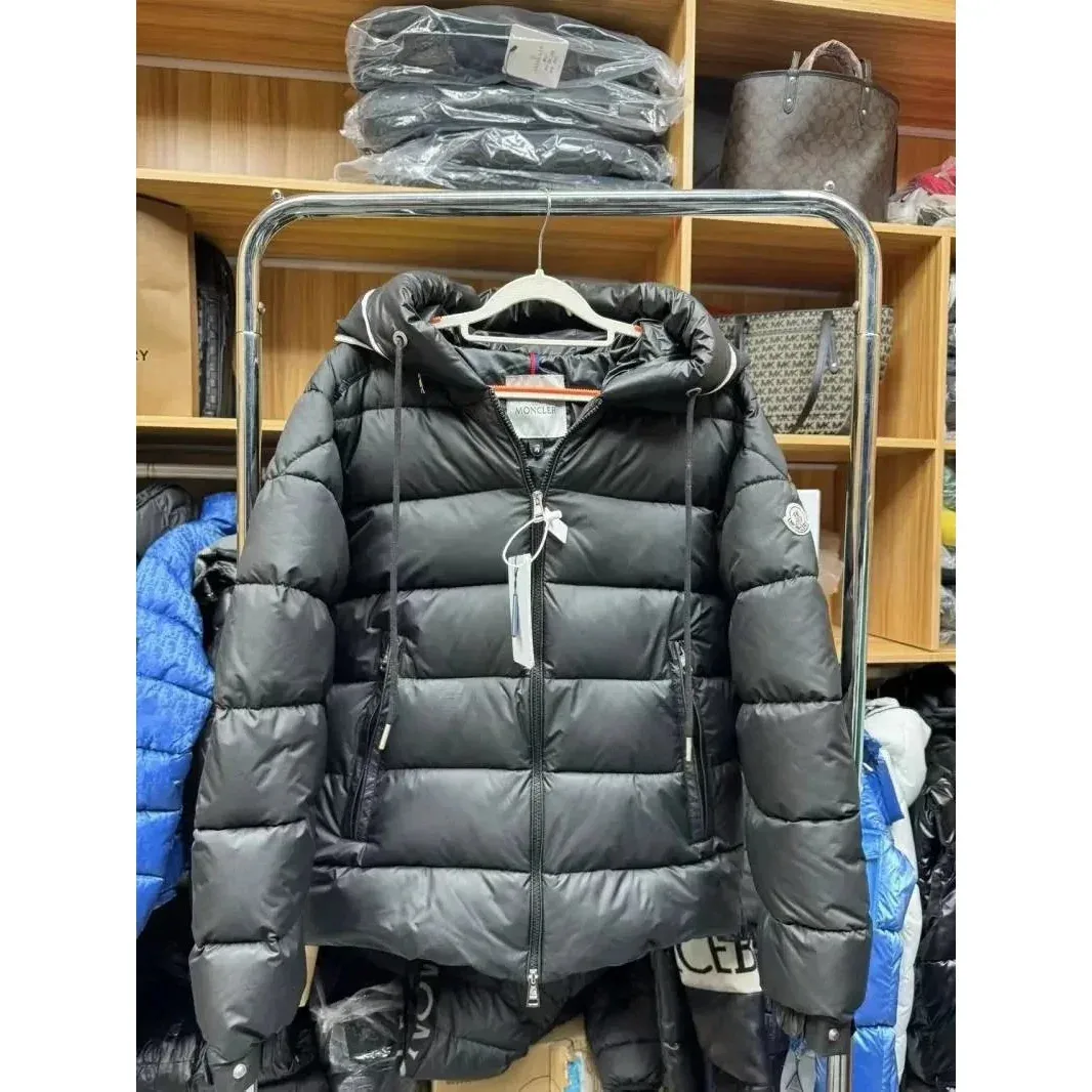Moncler Black Puffer Jacket Parka