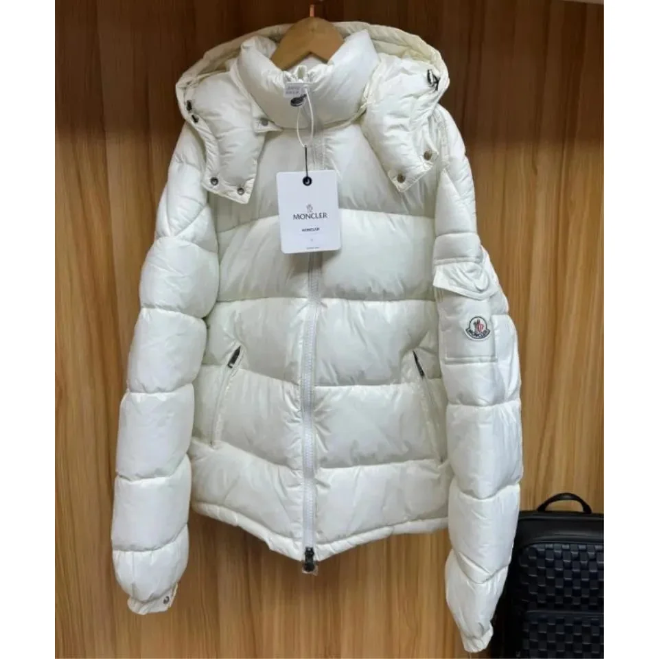 Moncler White Toteline Parka