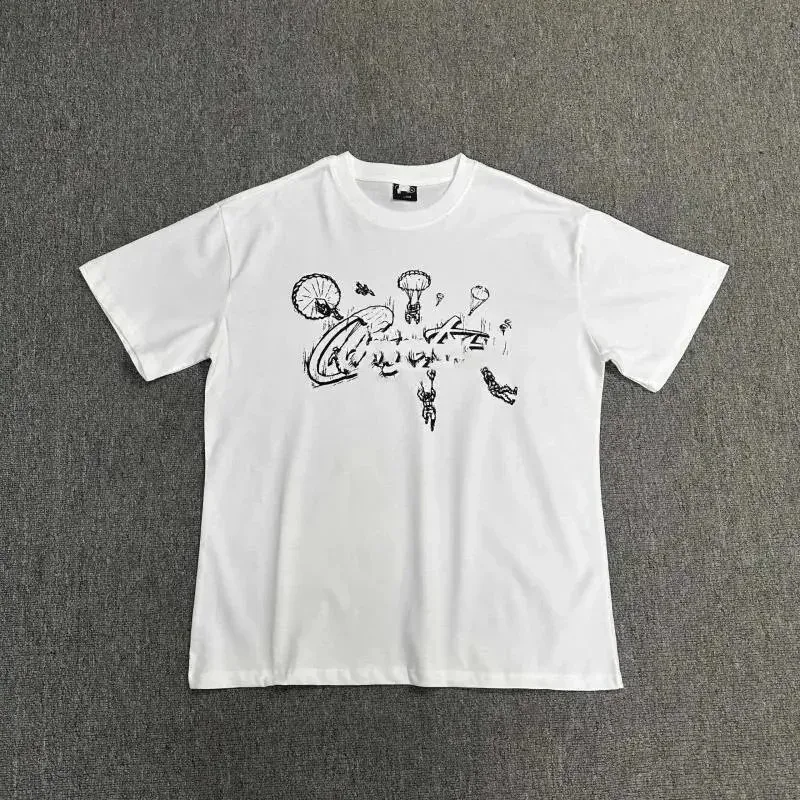 White Graphic Print T-Shirt