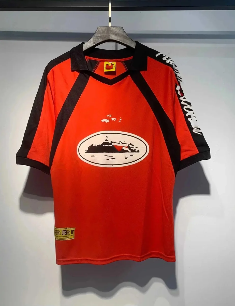 Red & Black 'Island' Polo Shirt