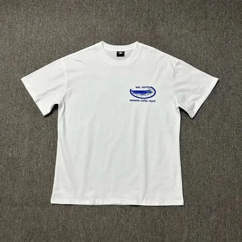 White 'www.crtz.xyz' Graphic T-Shirt