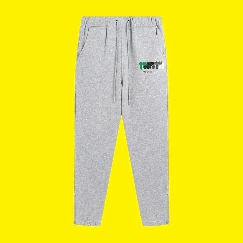 Trapstar Grey 'TRAPSTAR' Logo Sweatpants