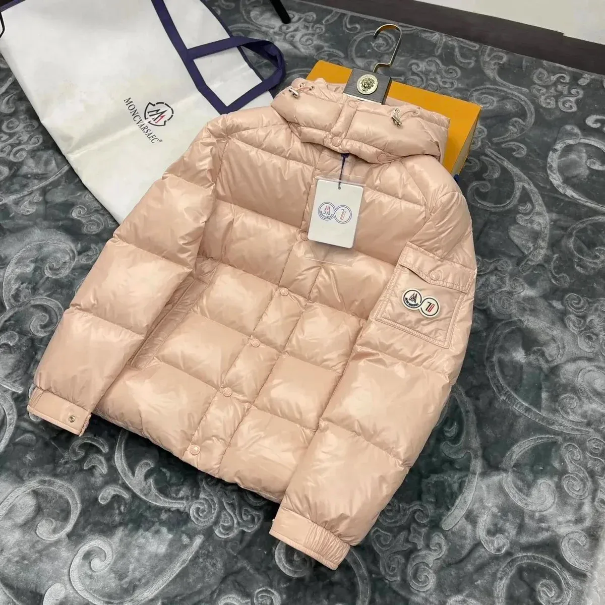 Moncler Maya Beige Down Jacket