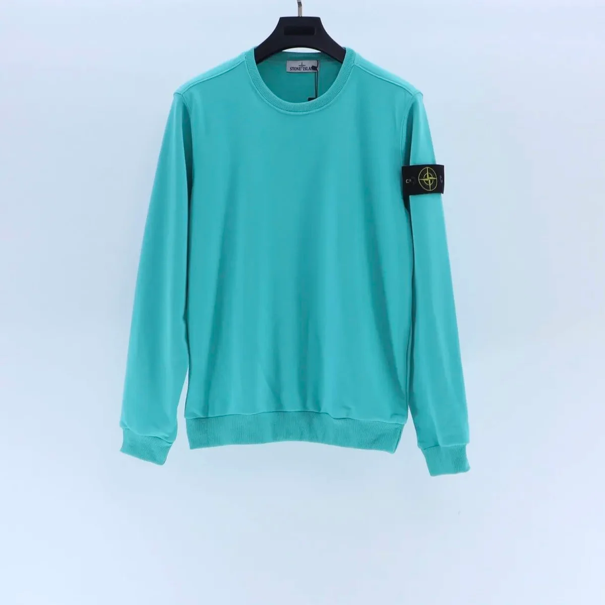 Stone Island 68-15 Turquoise Crew Neck Sweatshirt