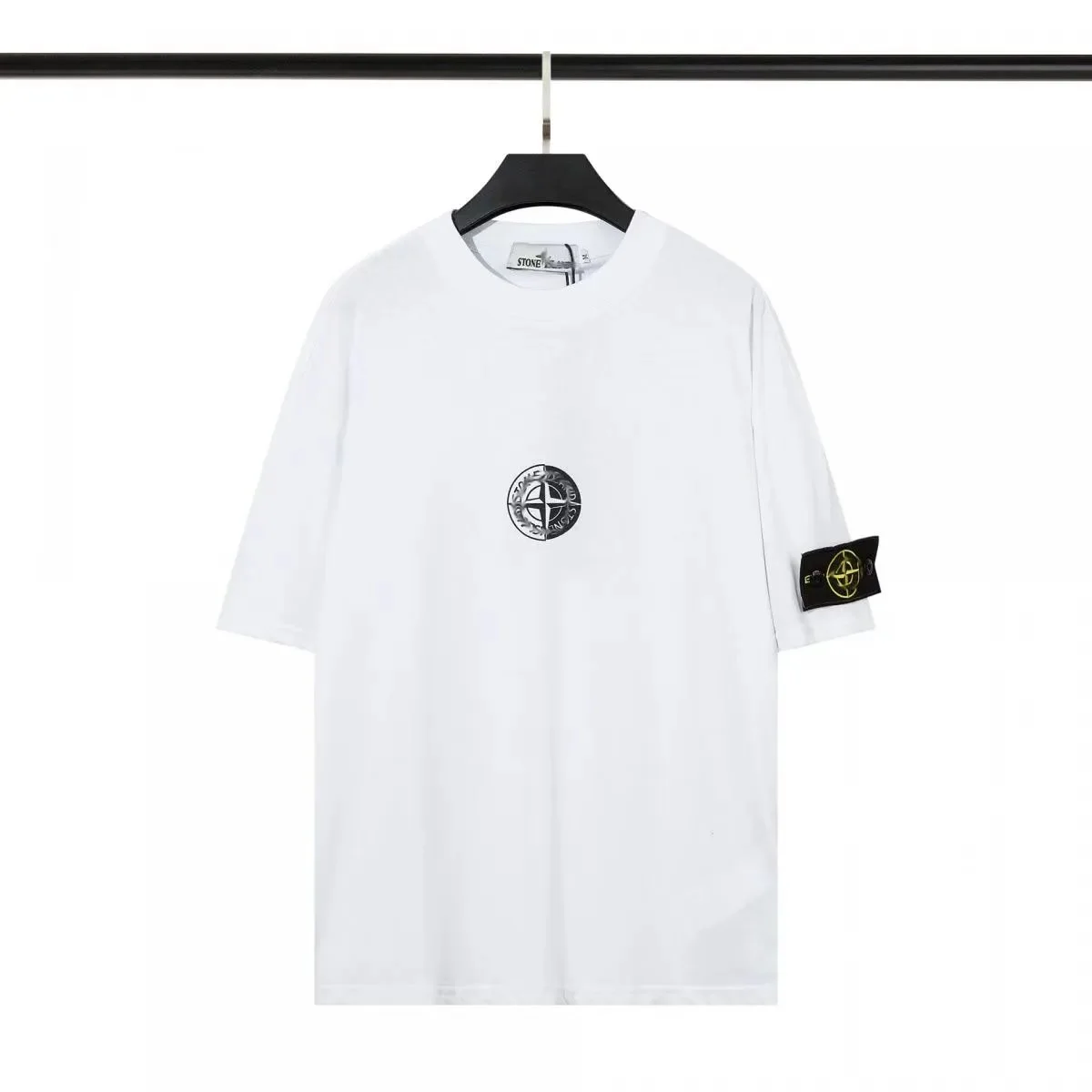 Stone Island 68-15 White Logo T-Shirt
