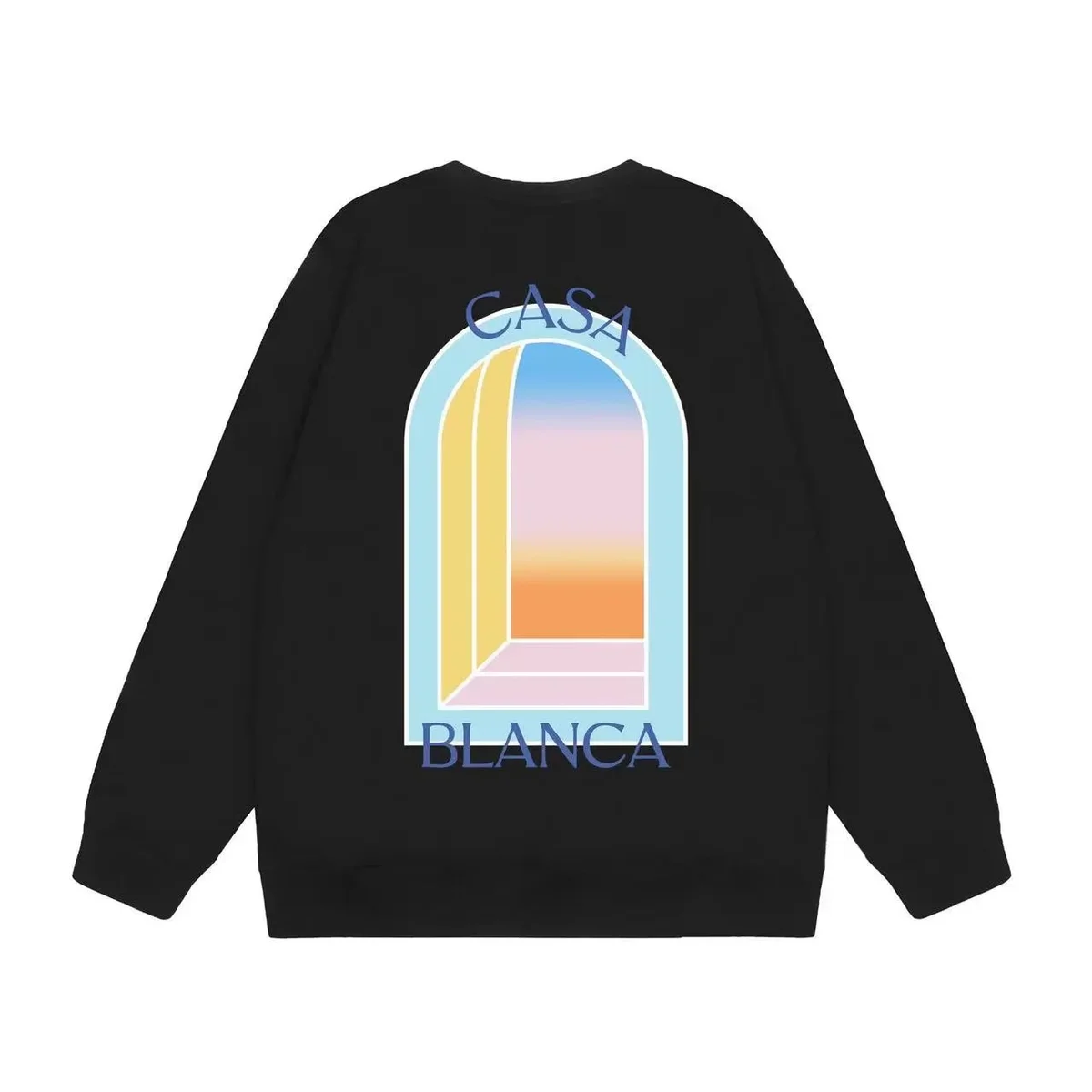 Black Casa Blanca Graphic Sweatshirt