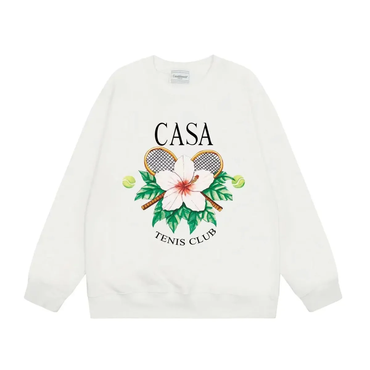 Casablanca Casa Tennis Club White Sweatshirt