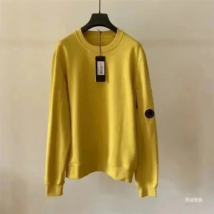 C.P. Company Goggle Yellow Hoodie Sweatshirt